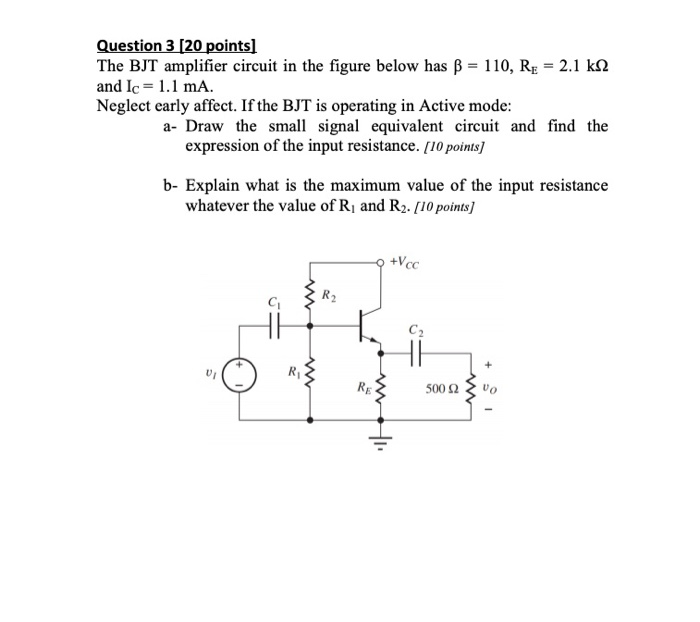 Solved Question 1 [65 points) Consider the circuit shown in | Chegg.com