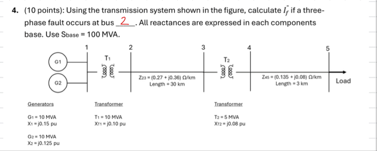 Solved (10 ﻿points): Using the transmission system shown in | Chegg.com