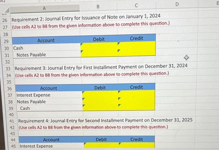 Solved On January 1 2024 A Company Borrows Cash From A Chegg Com   Image