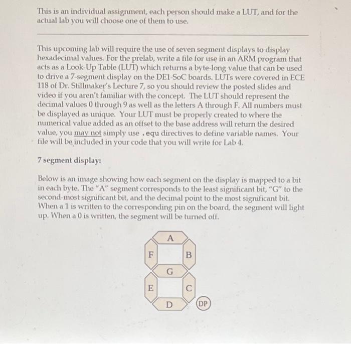 Solved This is an individual assignment, each person should | Chegg.com