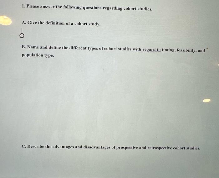 Solved 1. Please answer the following questions regarding | Chegg.com