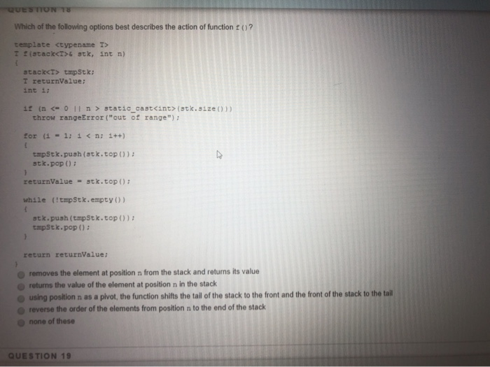 Solved Indicate whether a stack would be a suitable data | Chegg.com