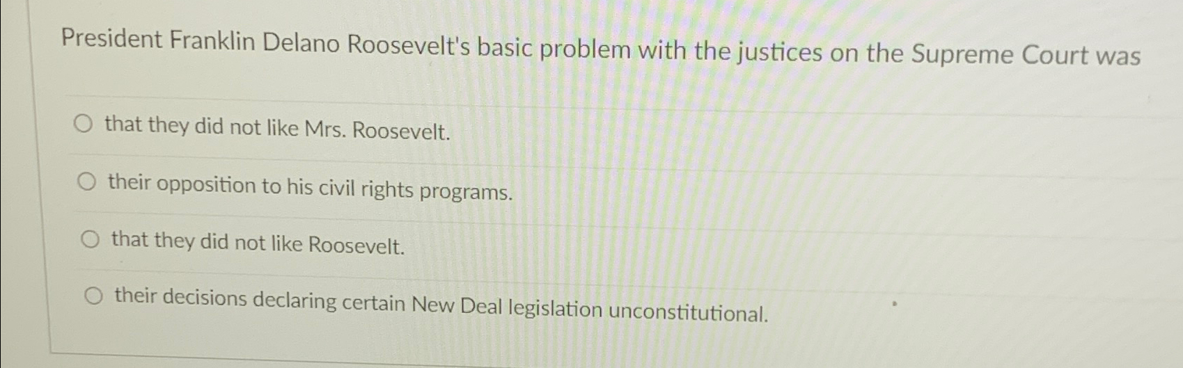 Why did the supreme cheap court oppose the new deal