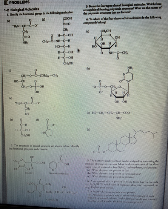 biomolecules elements
