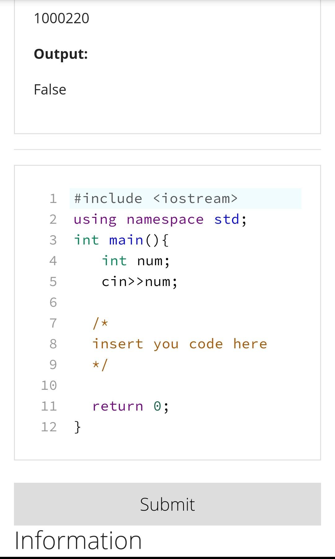 Solved INGInious III Assignment 1-B: Complete the Code | Chegg.com