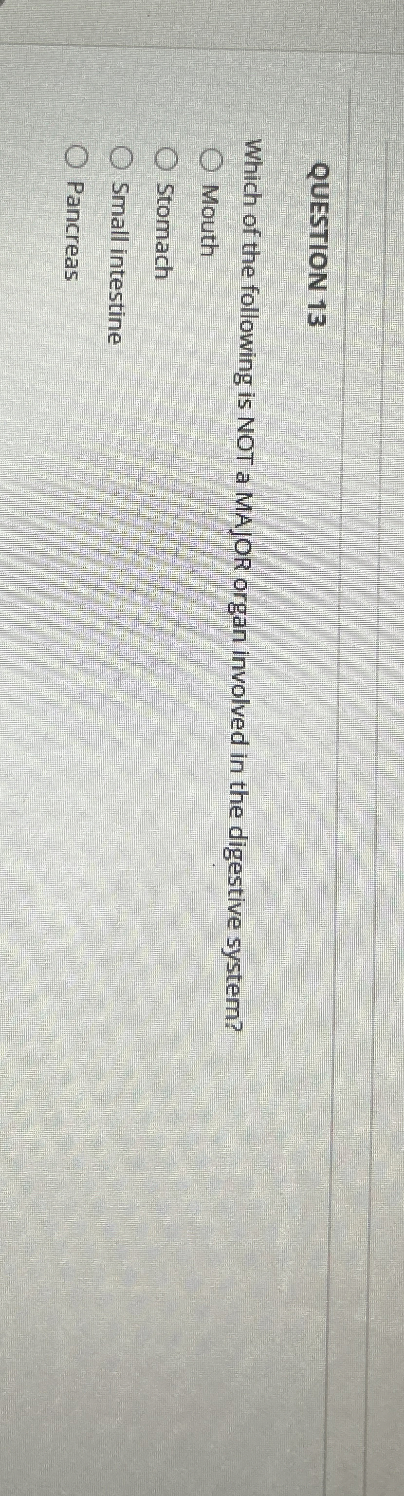 Solved QUESTION 13Which of the following is NOT a MAJOR | Chegg.com