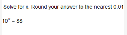 Solved Solve for x. ﻿Round your answer to the nearest | Chegg.com