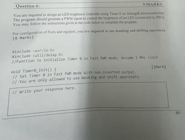 Solved You are required to design an LED brightness | Chegg.com