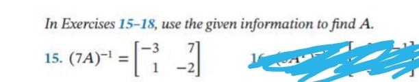 Solved In Exercises 1-2, determine whether the given matrix | Chegg.com