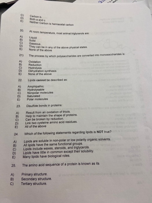 Solved For questions, 141 mark the correct response (1.5