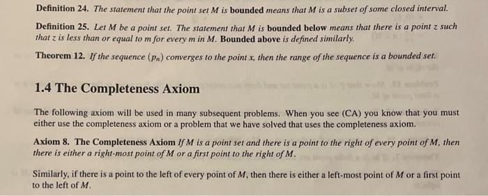 Solved Definition 42. The statement that the point sets H | Chegg.com