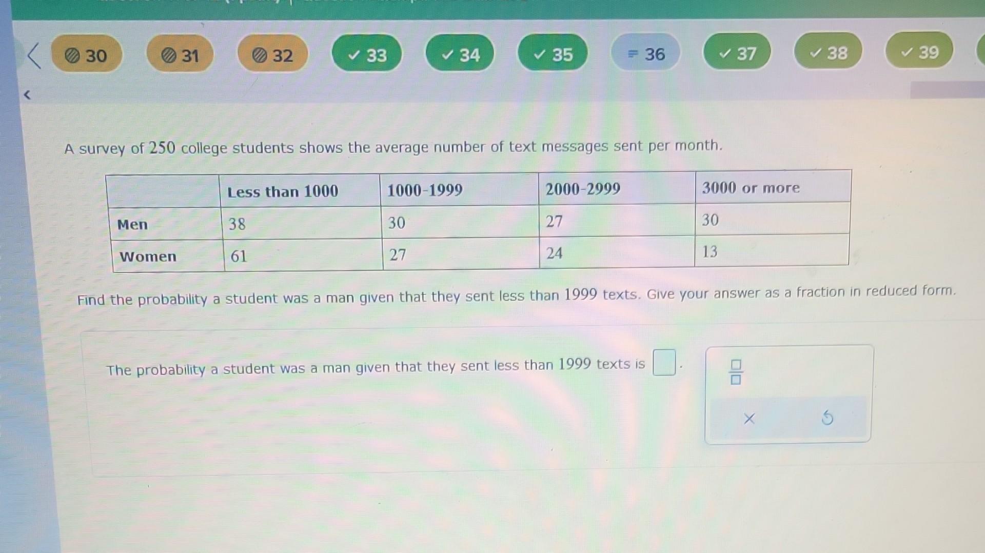 Solved A survey of 250 college students shows the average | Chegg.com