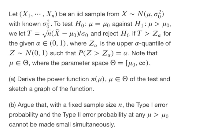 Solved Let X1 Be An Iid Sample From X N U 0 Chegg Com