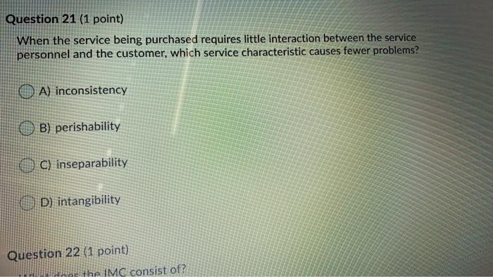 Solved Question 18 (1 point) Which of the following is a | Chegg.com