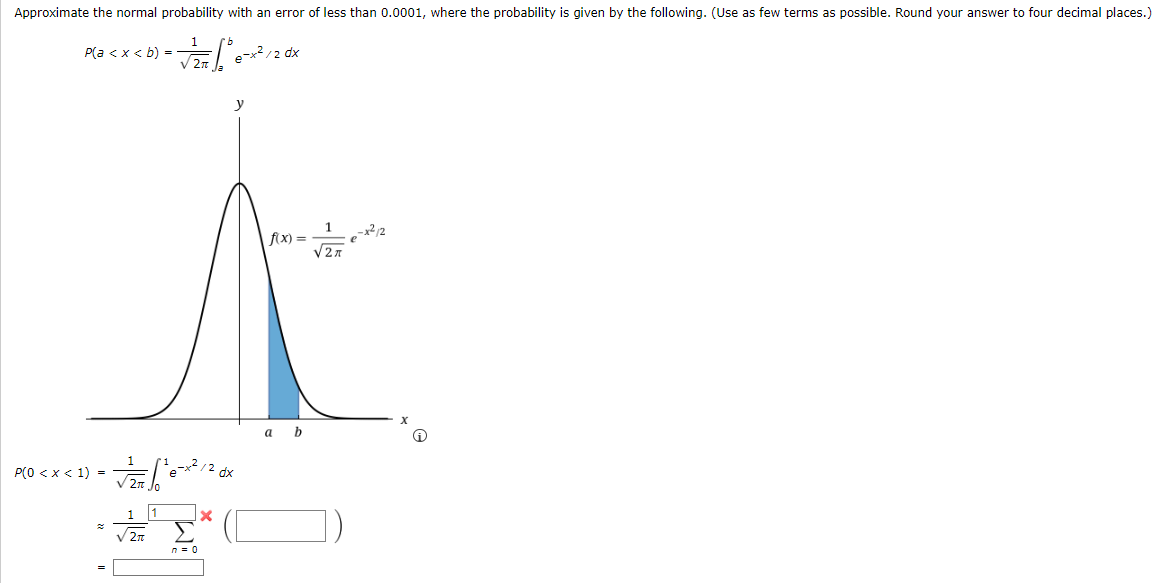 Solved Approximate the normal probability with an error of | Chegg.com