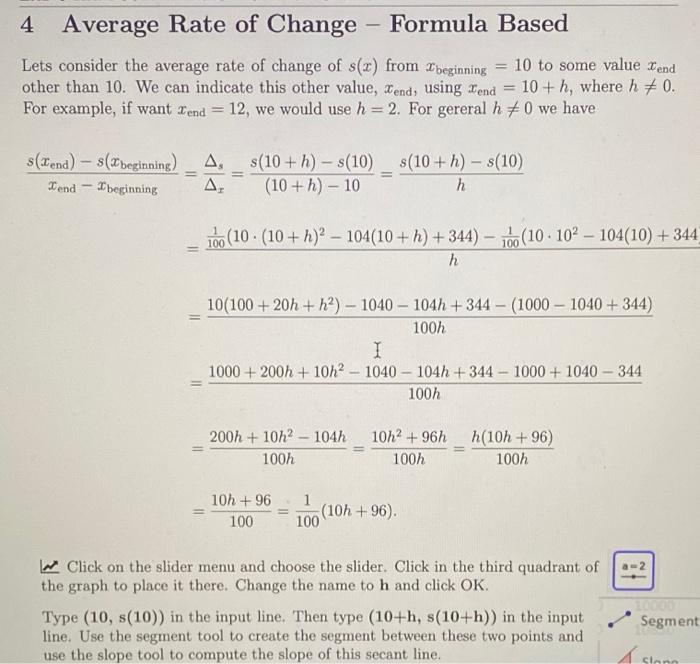 Solved Exercise 4.2. You can now.compute the average rate of | Chegg.com