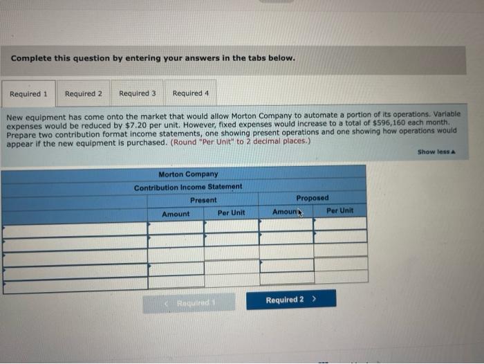 Solved pject Problem 5-29 Changes in Cost Structure; | Chegg.com