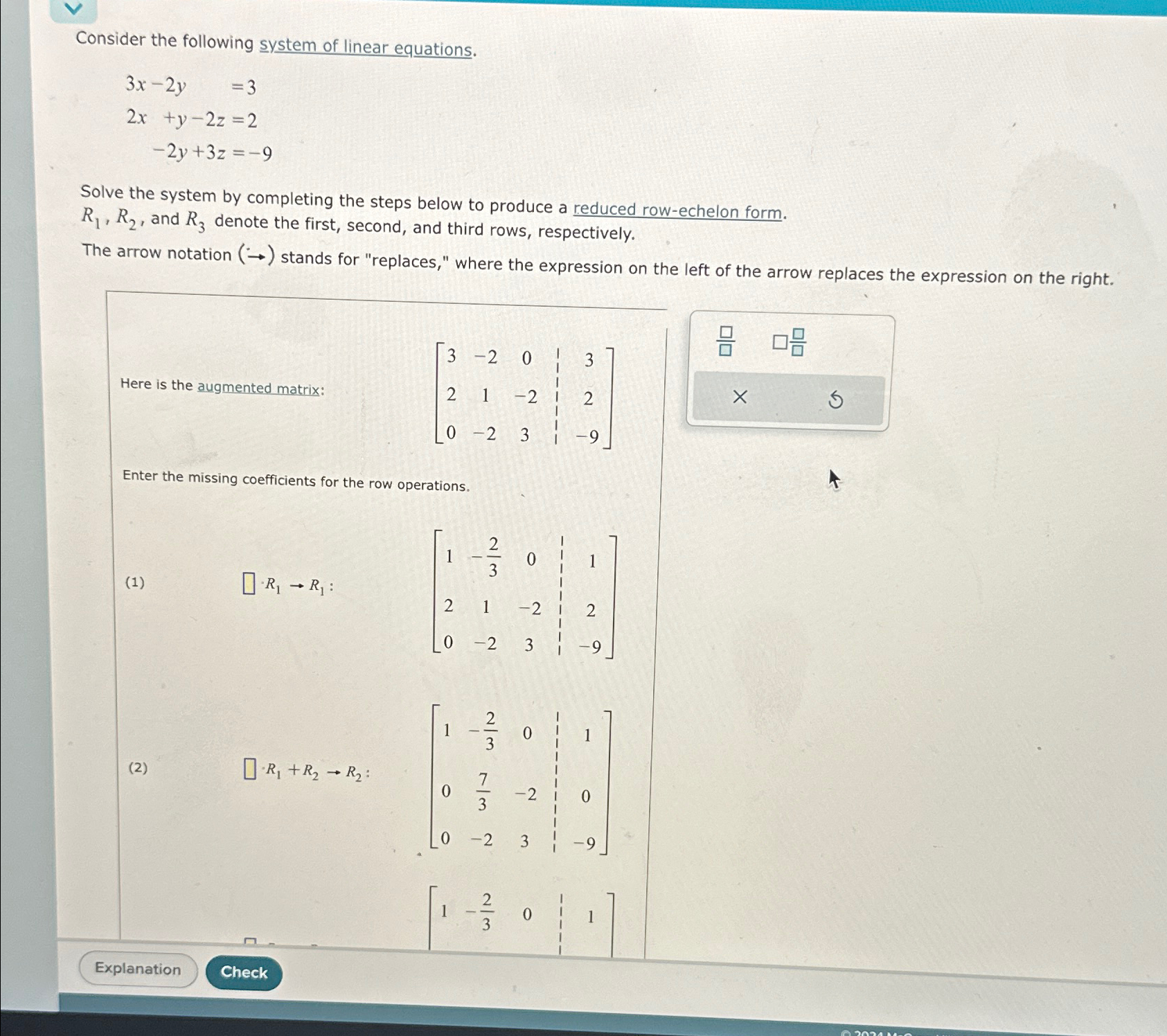 Solved by an EXPERT Consider the following system of linear | Chegg.com