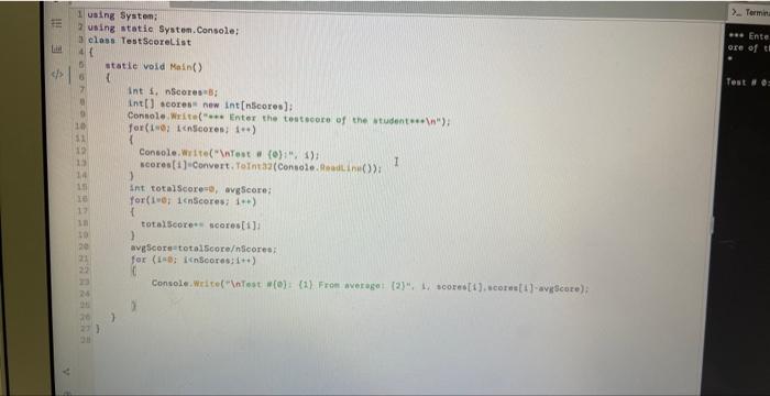 Solved how do i fix this code to give me the correct | Chegg.com