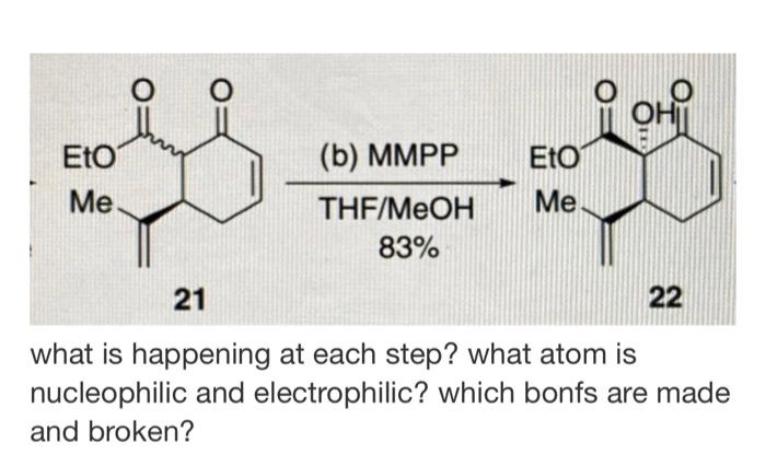 Solved O O Oti B Mmpp Eto Me Eto Me Thf Meoh 21 22 Chegg Com