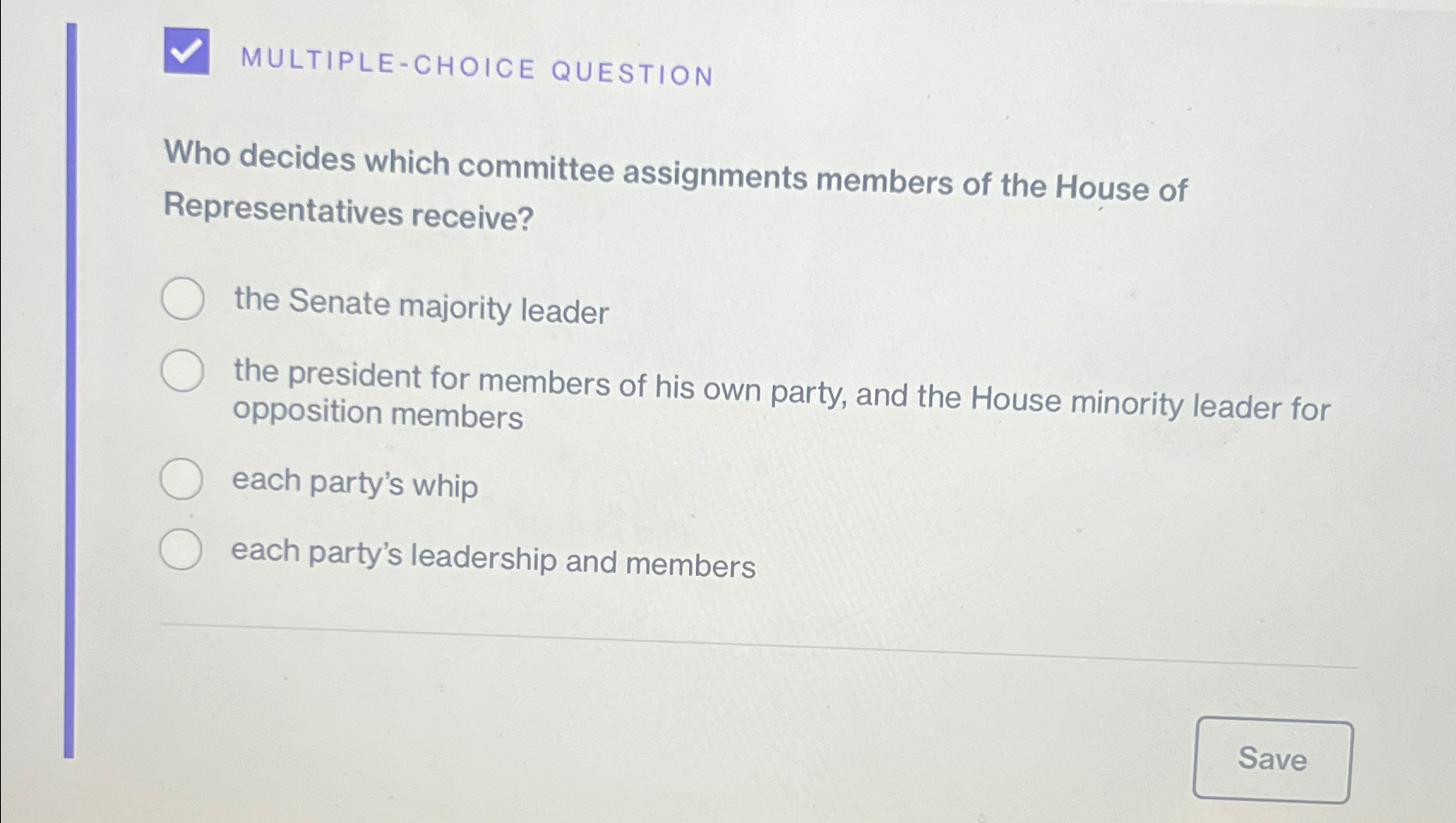 who decides which committee assignments members of house of representatives receive