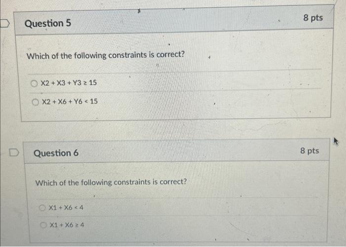 Solved Use the following problem statement to answer | Chegg.com