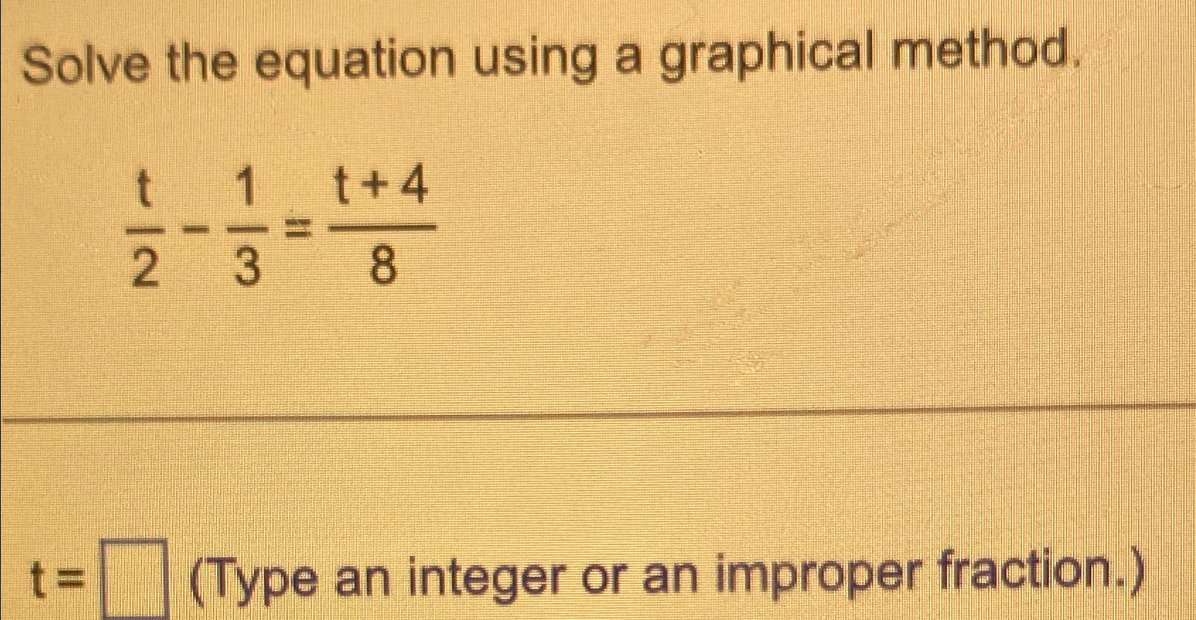 Solved Solve the equation using a graphical | Chegg.com