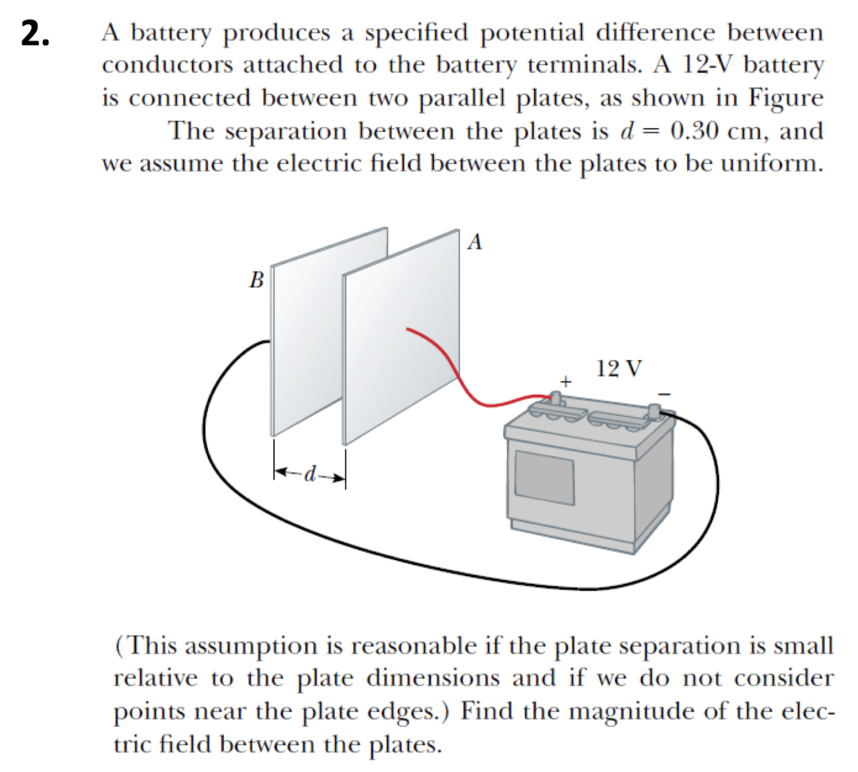Solved A battery produces a specified potential difference | Chegg.com