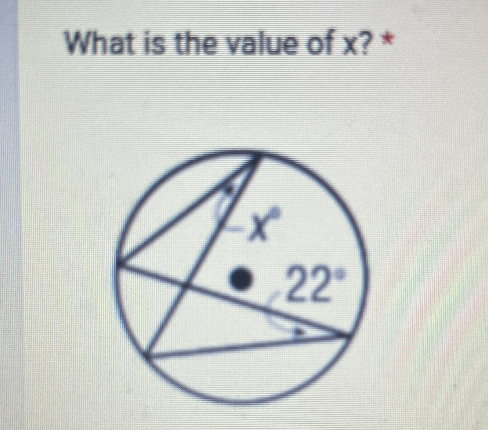 Solved What is the value of x ? * | Chegg.com
