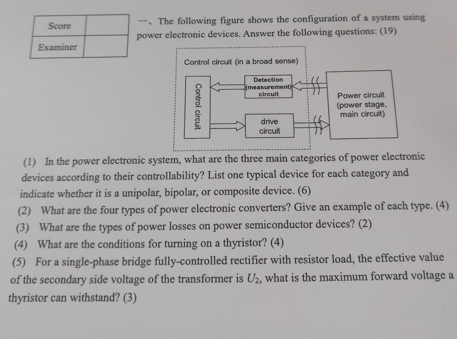 Solved -、The following figure shows the configuration of a | Chegg.com