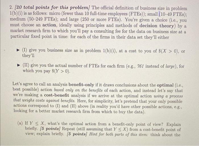 2. [20 total points for this problem] The official