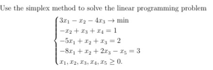 Solved Use the simplex method to solve the linear | Chegg.com
