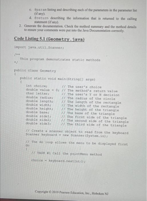 Solved Chapter 5 Lab Methods Lab Objectives - Be able to | Chegg.com