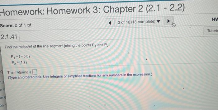 Solved Homework: Homework 3: Chapter 2 (2.1 - 2.2) HW 3 of | Chegg.com
