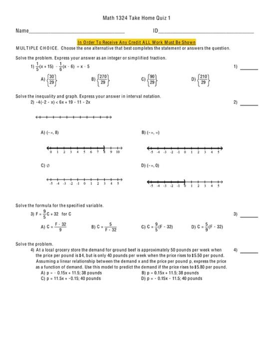 Solved Solve the problem. Express your answer as an integer | Chegg.com