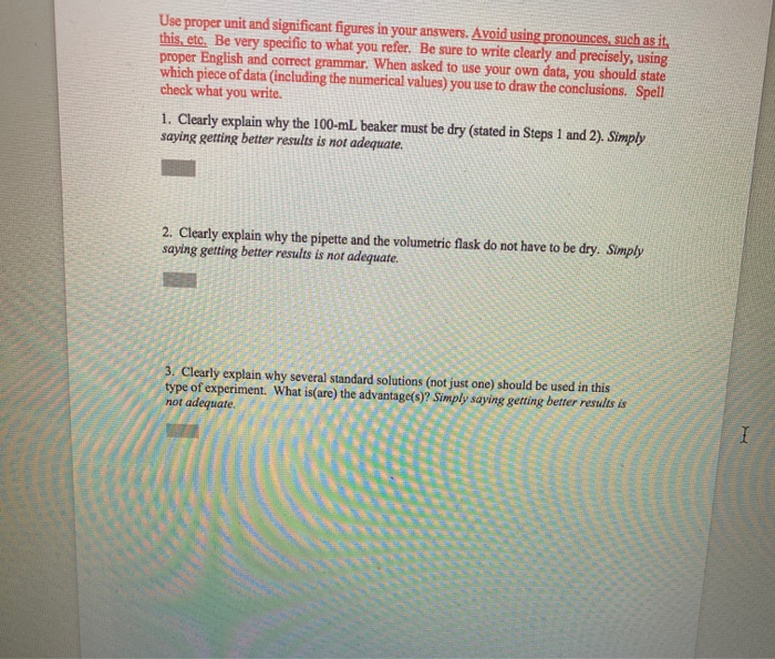 Solved Determine the concentration of an Unknown KMnO4
