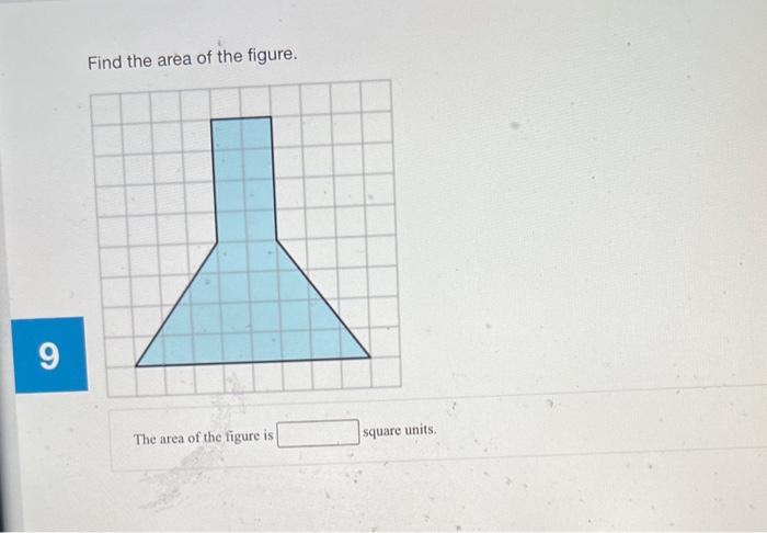 find the area of the given figure in square units