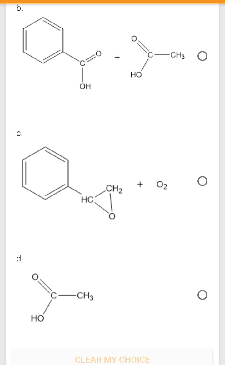 Solved What Is Product(s) X In The Reaction Below?b. C. D. | Chegg.com