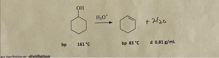 \( \stackrel{\mathrm{H}_{3} \mathrm{O}^{+}}{\longrightarrow} \)
\( +2120 \)
bp \( \quad 161^{\circ} \mathrm{C} \)
bp \( 83^{\
