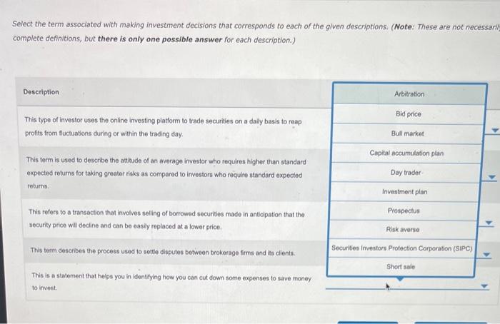 solved-select-the-term-associated-with-making-investment-chegg