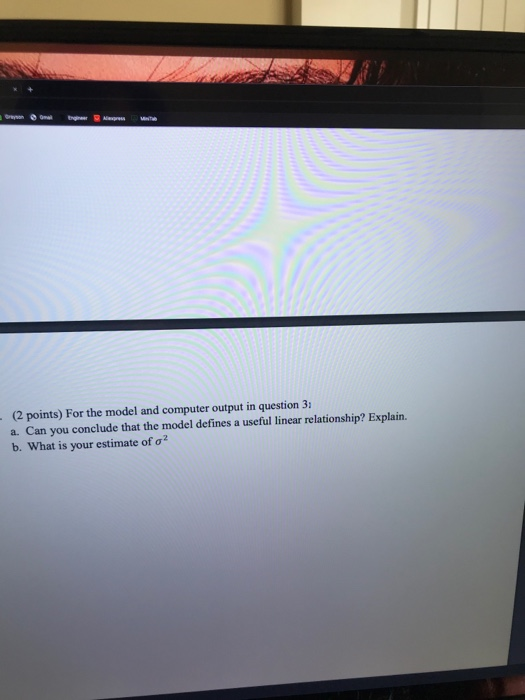 Solved .. (3 points) Fill in the missing information in the | Chegg.com