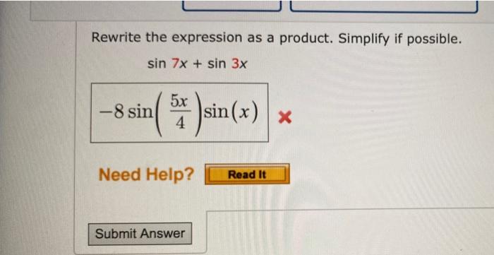 Solved Evaluate the expression below without using a | Chegg.com