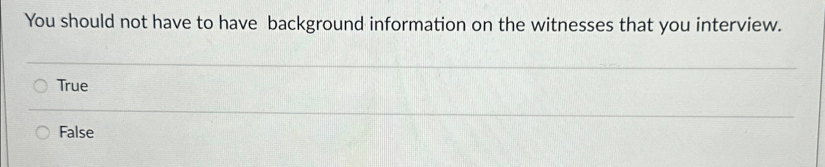Solved You should not have to have background information on | Chegg.com