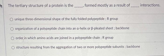 The three-dimensional structure of a protein.-helices are colored