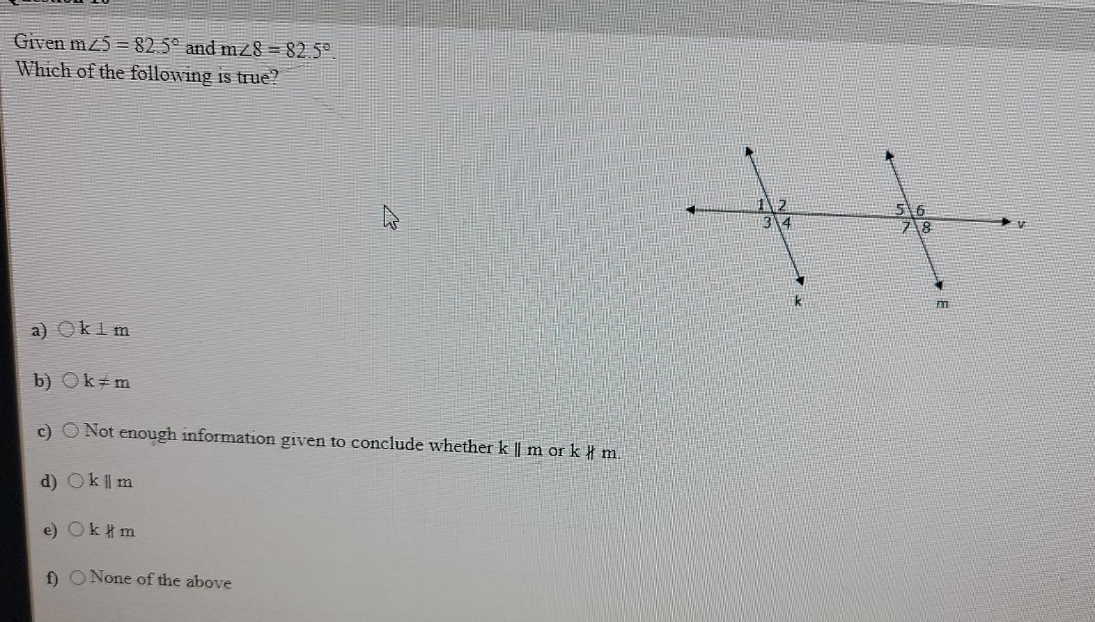 Solved Given M 5 5º And M28 50 Which Of The Fol Chegg Com