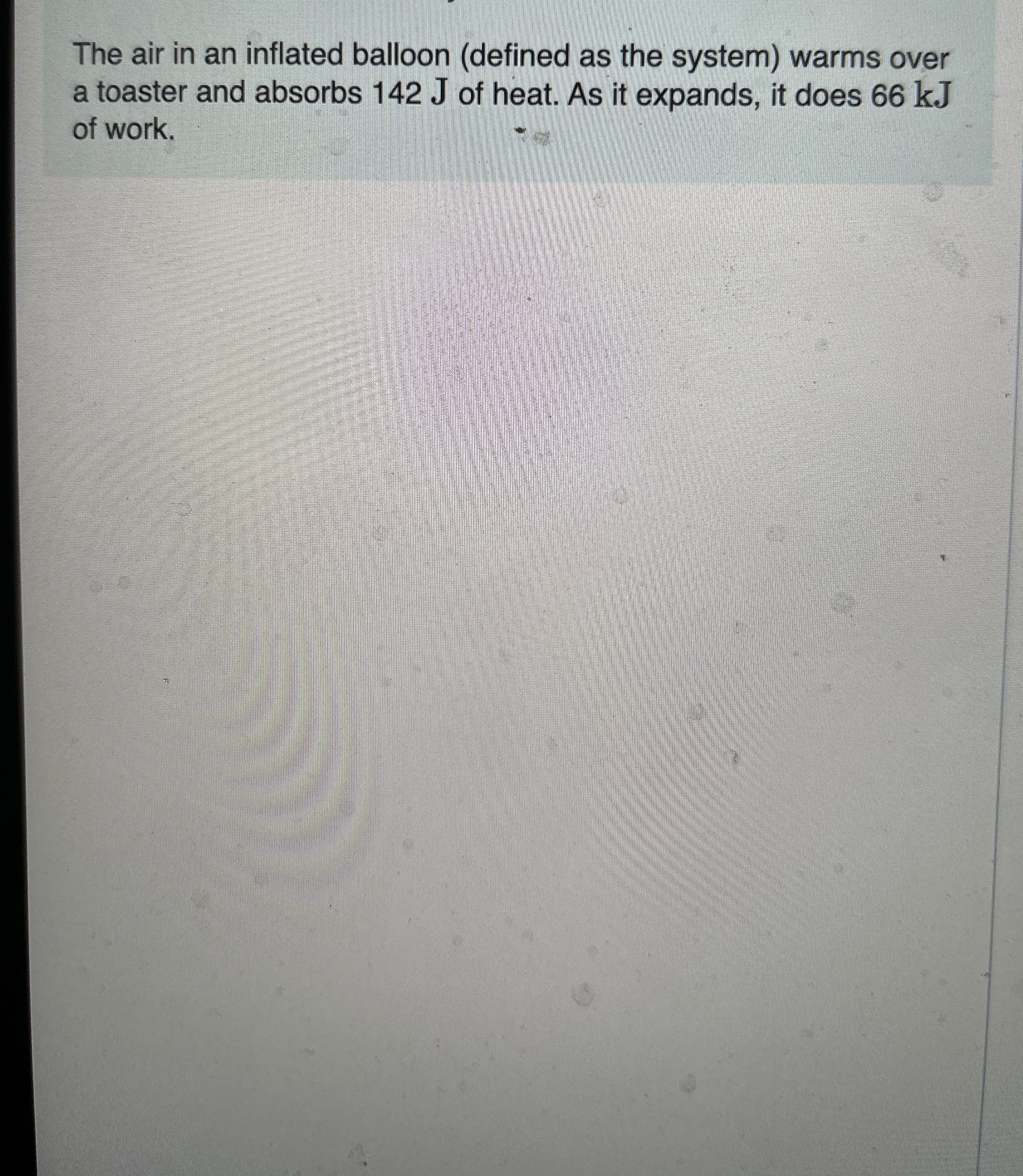 Solved The air in an inflated balloon (defined as the