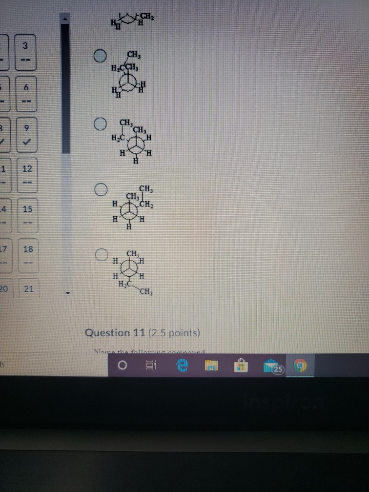 Solved Question 10 (2.5 points) Which of the following is | Chegg.com