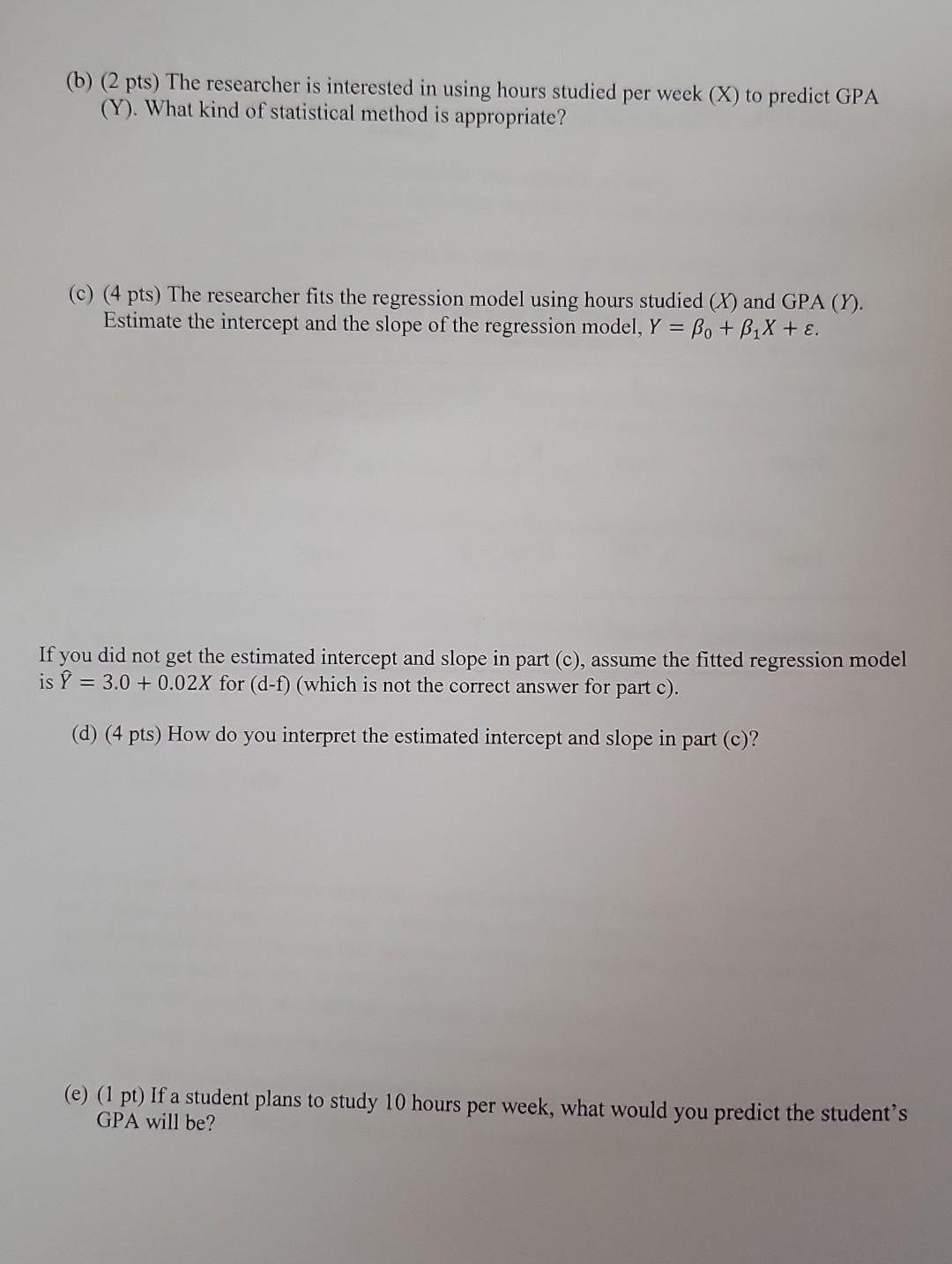 Solved 5. (20pts) A researcher collected data from 10 UNR | Chegg.com