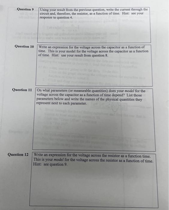 Question 9 Using your result from the previous | Chegg.com