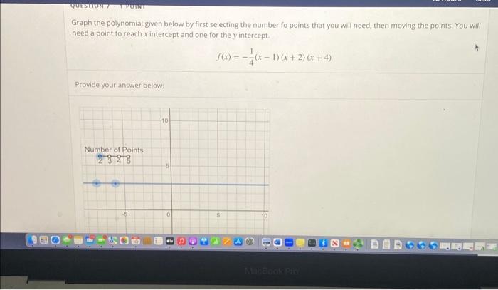 Graph the polynomial given below by first selecting | Chegg.com